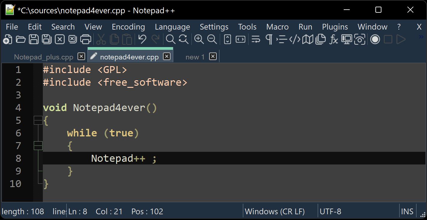 Notepad++ exploit code arbitrary code execution