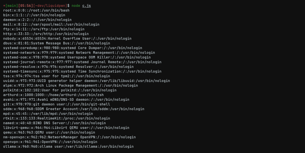 Liquidjs remote code execution template engine vulnerability