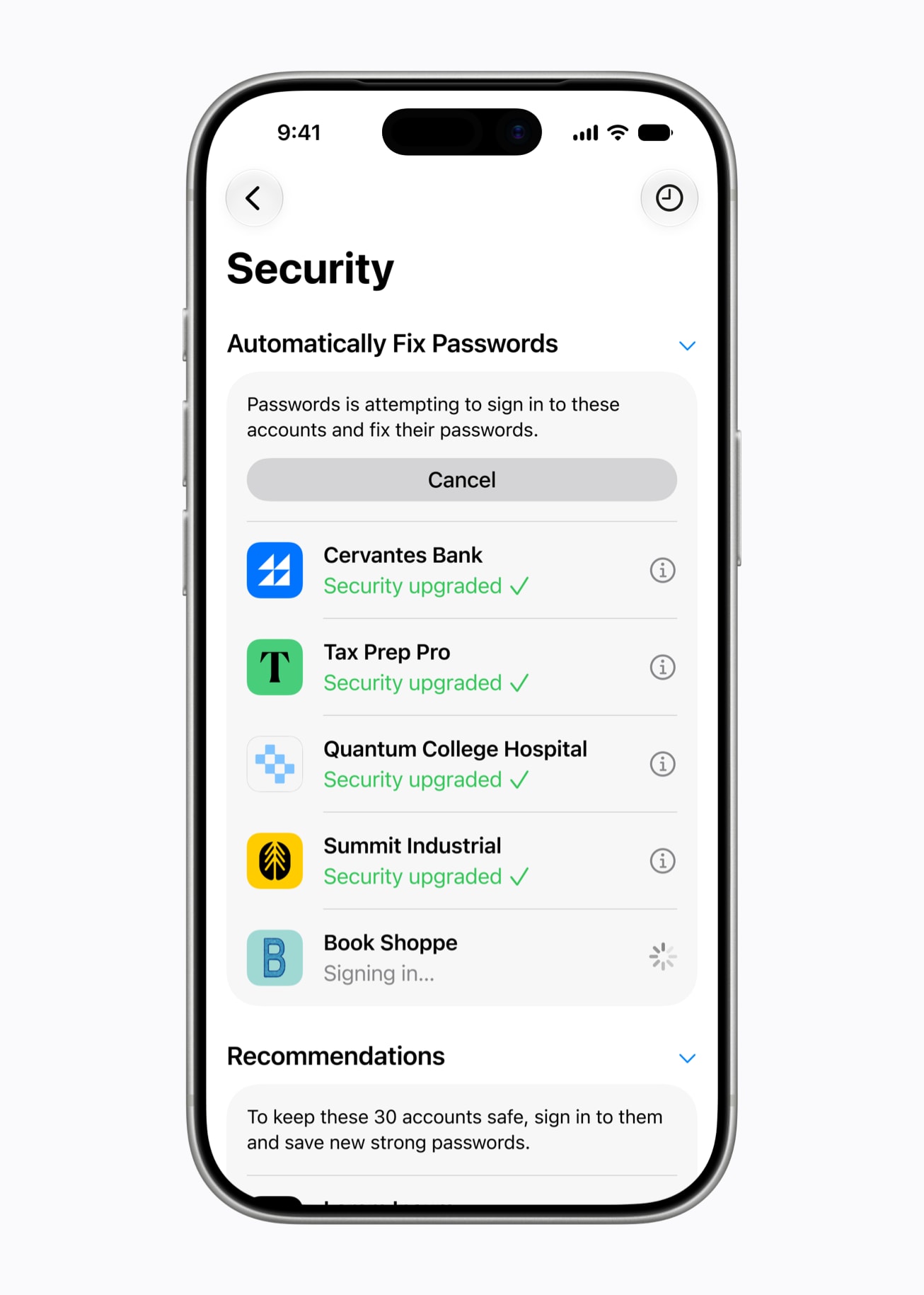 iOS 27 password reset