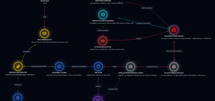 APT37 NarwhalRAT malware diagram