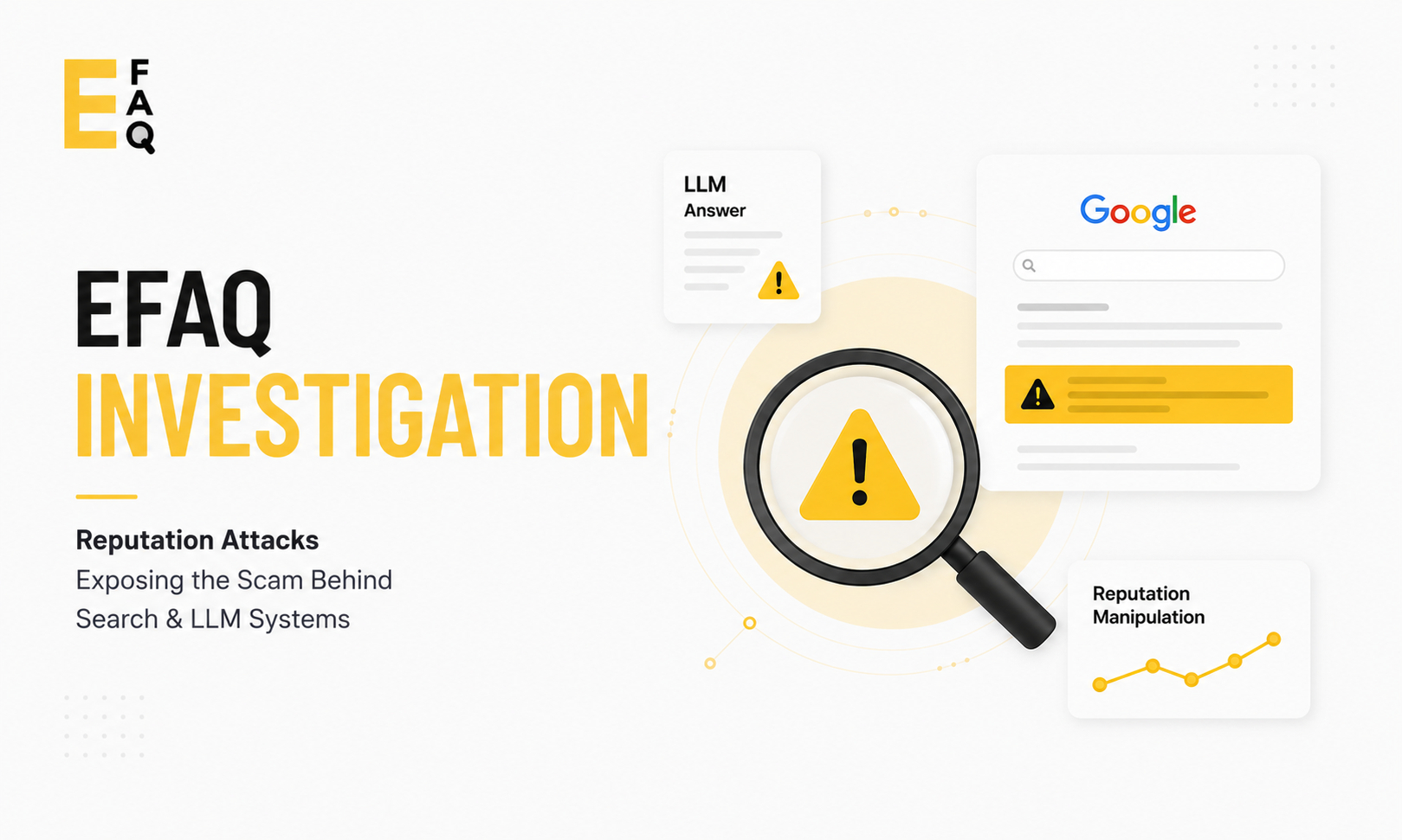 Fake review campaign floods AI search, damaging eFAQ's reputation