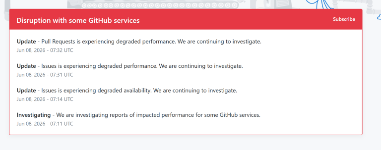 GitHub outage today
