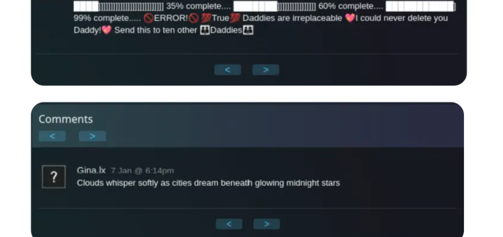 Steam profile malware campaign invisible Unicode steganography