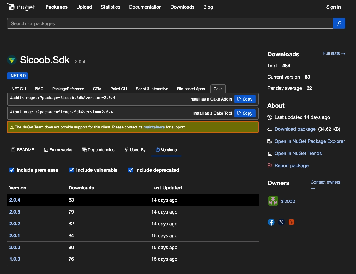 Sicoob SDK banking malware NuGet supply chain attack