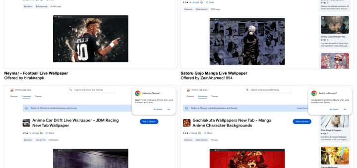 malicious Chrome extensions, traffic laundering #ChromeExtensions