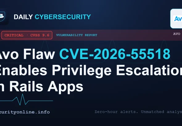 Avo authorization bypass CVE-2026-55518 enabling privilege escalation in a Ruby on Rails admin panel