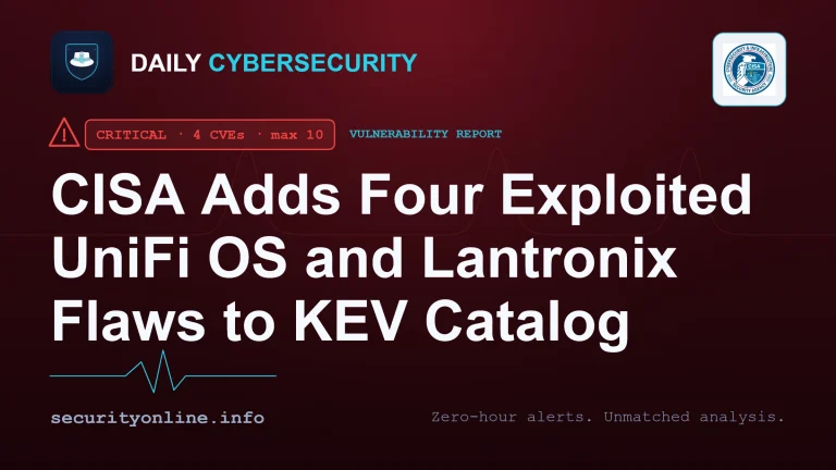 CISA KEV catalog actively exploited vulnerabilities CVE-2026-34908 UniFi OS Lantronix EDS5000