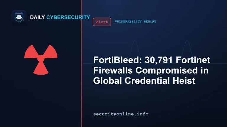 FortiBleed campaign map of 30,791 compromised Fortinet firewalls and VPN credential leak