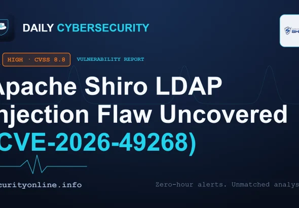 Apache Shiro LDAP Injection showing the DefaultLdapRealm vulnerability flow and CVE-2026-49268 exploit path.