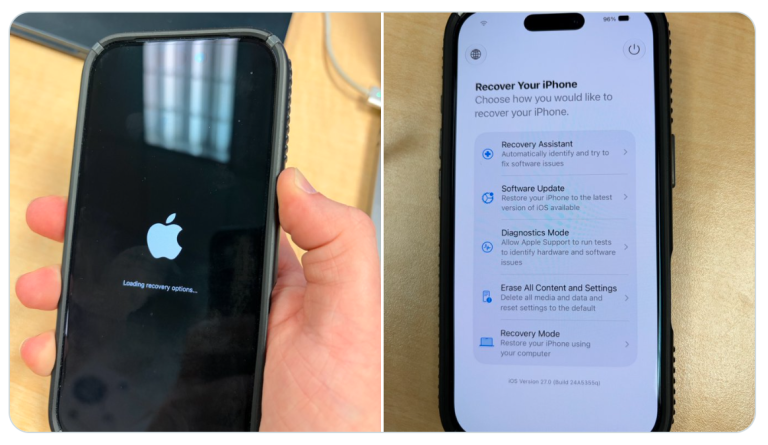 iOS 27 Recovery Mode