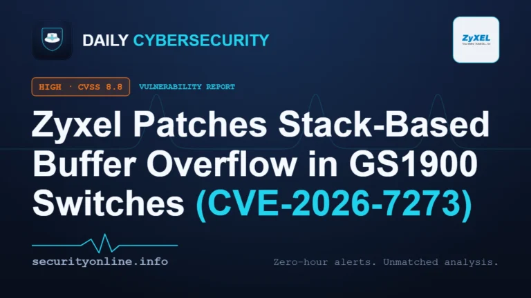 Zyxel GS1900 vulnerability stack-based buffer overflow CVE-2026-7273 switch