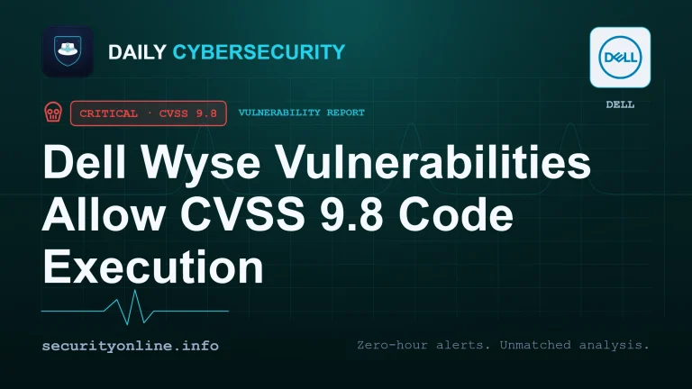 Diagram of Dell Wyse vulnerabilities showing remote code execution and CVE-2026-41120 exploit