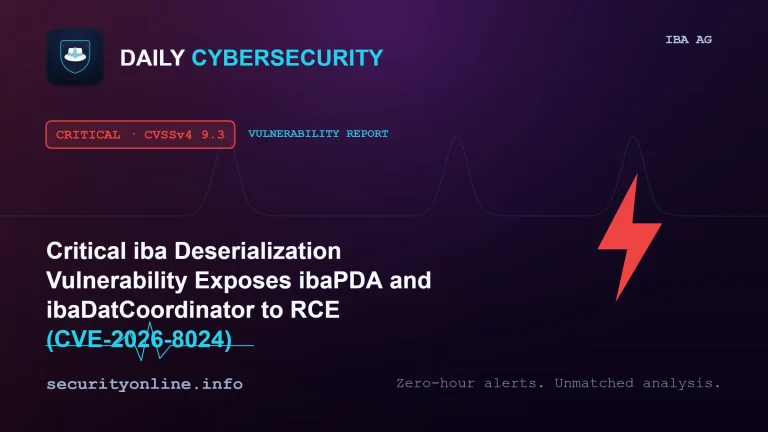 iba deserialization vulnerability enabling remote code execution in ibaPDA and ibaDatCoordinator (CVE-2026-8024)