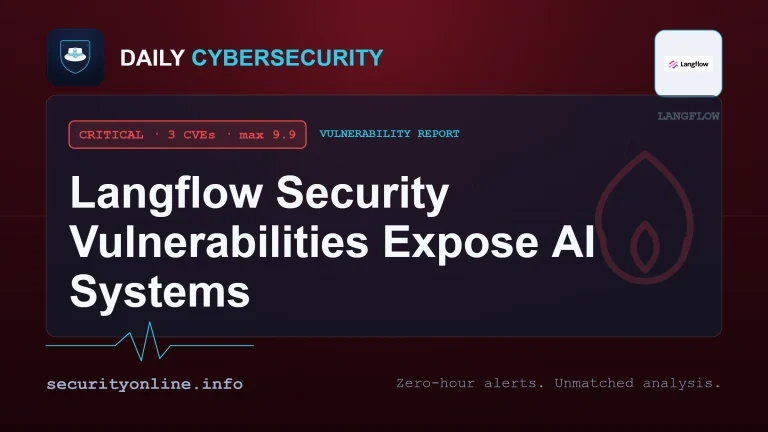 Diagram of Langflow security vulnerabilities CVE-2026-55255 CVE-2026-55447 CVE-2026-55450