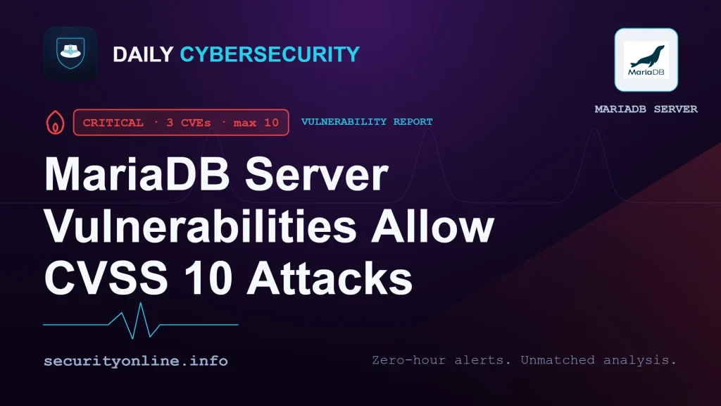 MariaDB server vulnerabilities diagram showing shell command execution risks