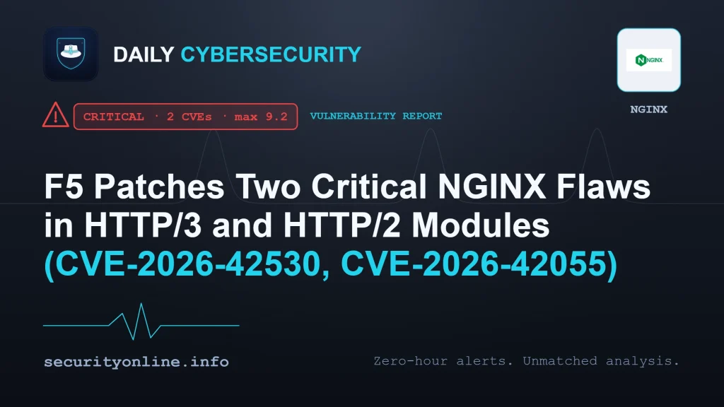 NGINX vulnerabilities CVE-2026-42530 HTTP/3 use-after-free and HTTP/2 buffer overflow