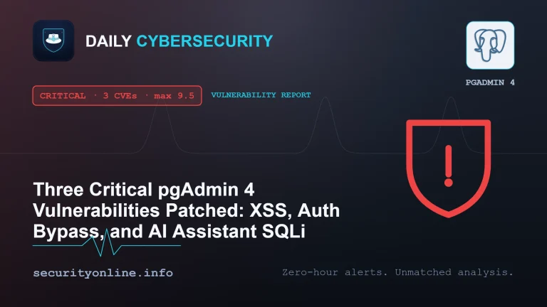 pgAdmin 4 vulnerabilities CVE-2026-12046 stored XSS and RCE in PostgreSQL admin tool