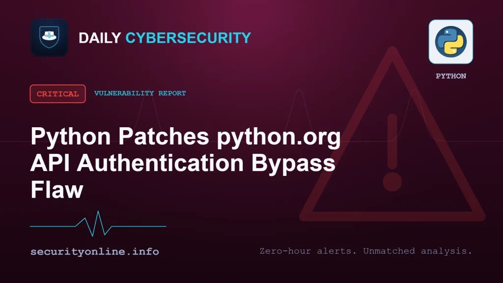 python.org authentication bypass affecting Python release metadata and download API