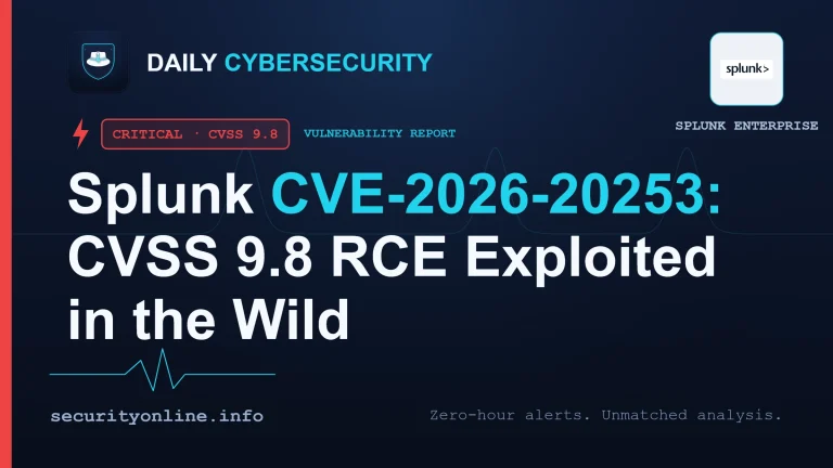 Splunk CVE-2026-20253 remote code execution vulnerability diagram