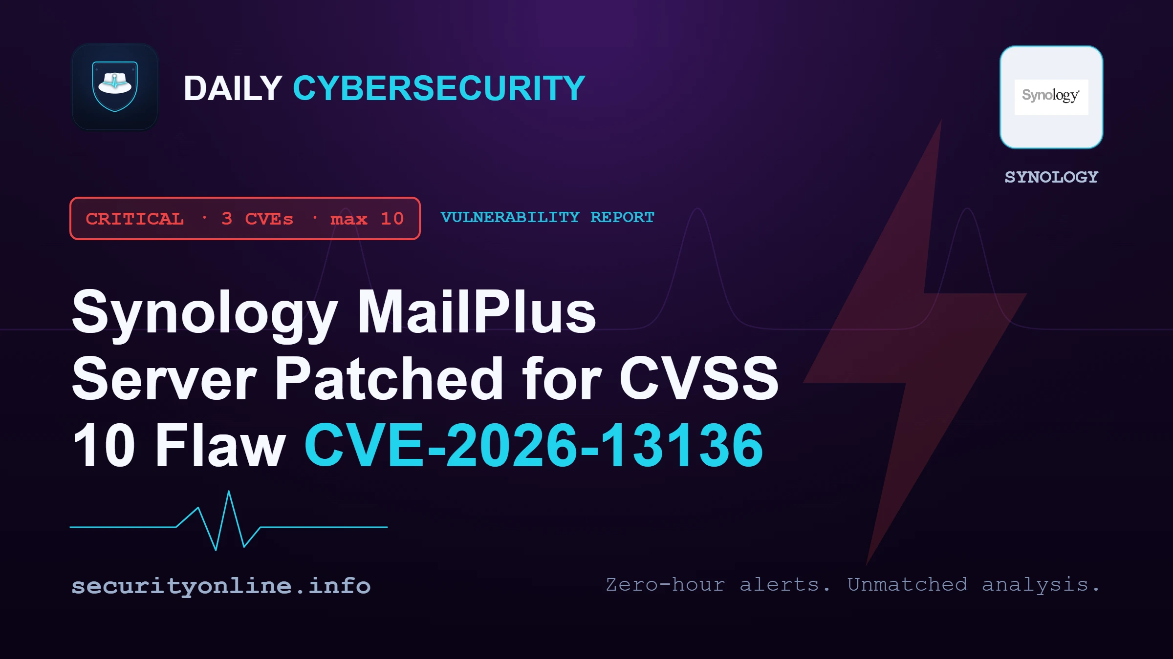 Synology MailPlus Server Patched for CVSS 10 Flaw CVE-2026-13136