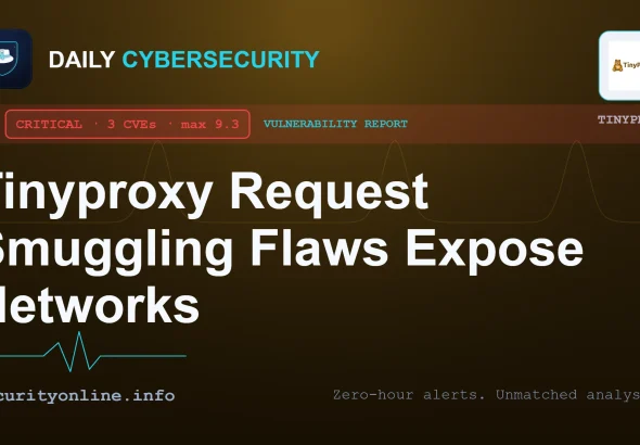 Tinyproxy request smuggling diagram showing CVE-2026-54388 vulnerabilities