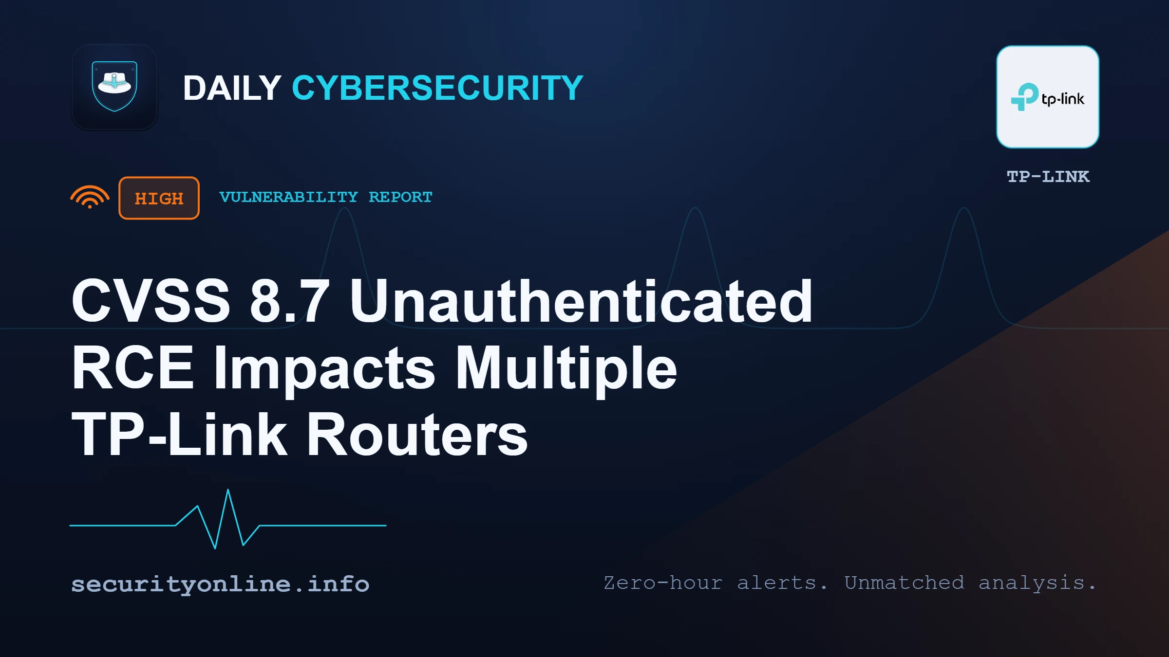 CVSS 8.7 Unauthenticated RCE Impacts Multiple TP-Link Routers