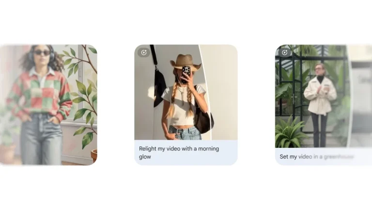 Google Photos Video Remix feature using Gemini Omni AI to apply filters and swap video backgrounds