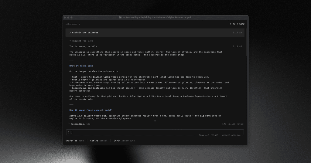 Grok Build open source release on GitHub with data sharing disabled