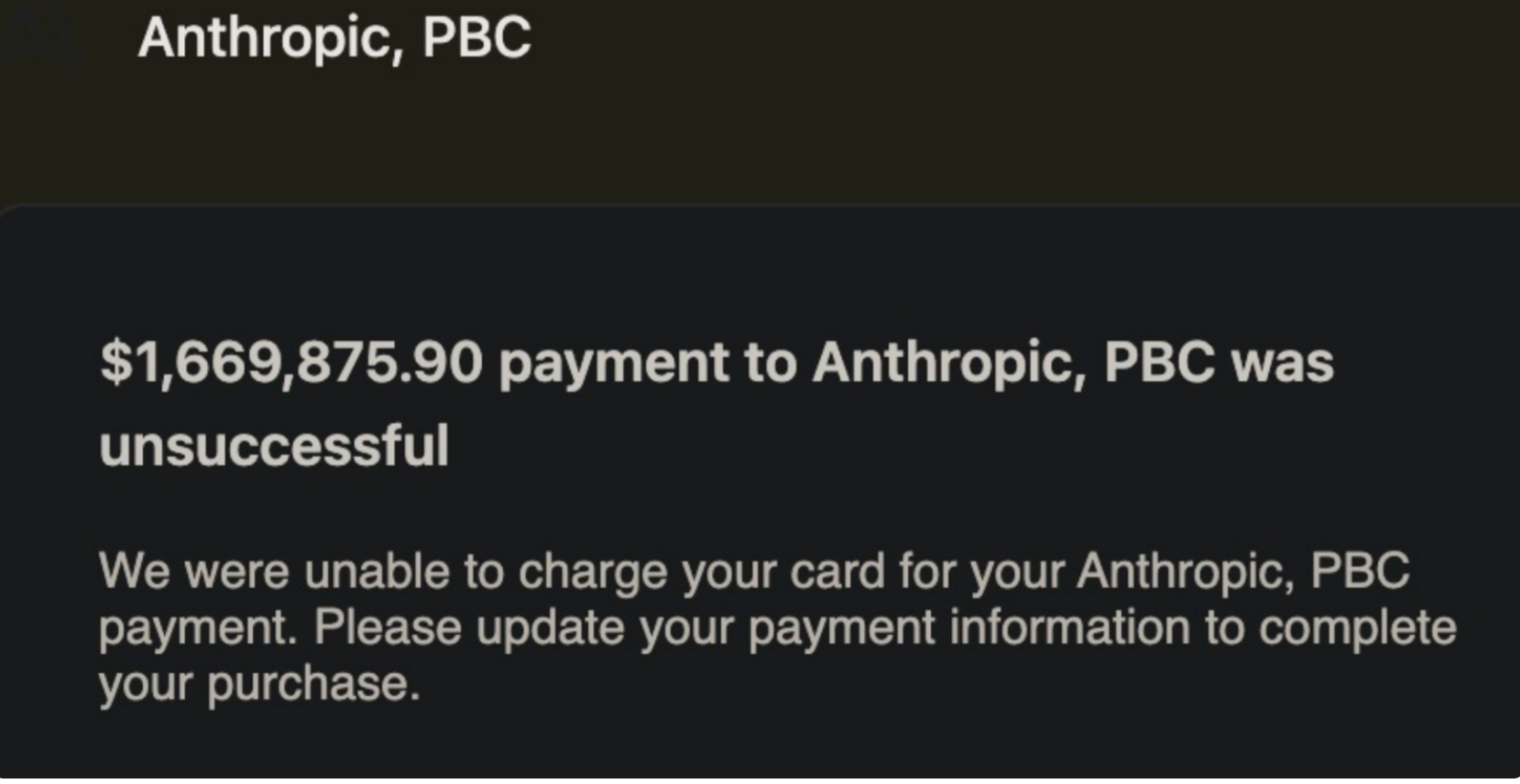 Korean Dev Hit by £16.6m Anthropic Billing Error, Card Frozen