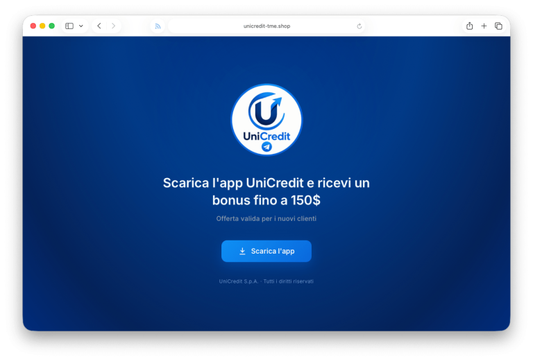 Albiriox malware Android banking trojan spread via fake UniCredit banking rewards and Telegram bot