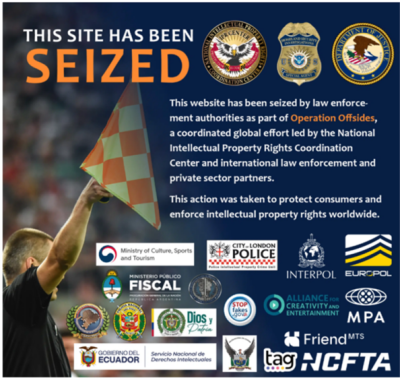 US DoJ seizes 1,000+ domains in World Cup 2026 piracy crackdown