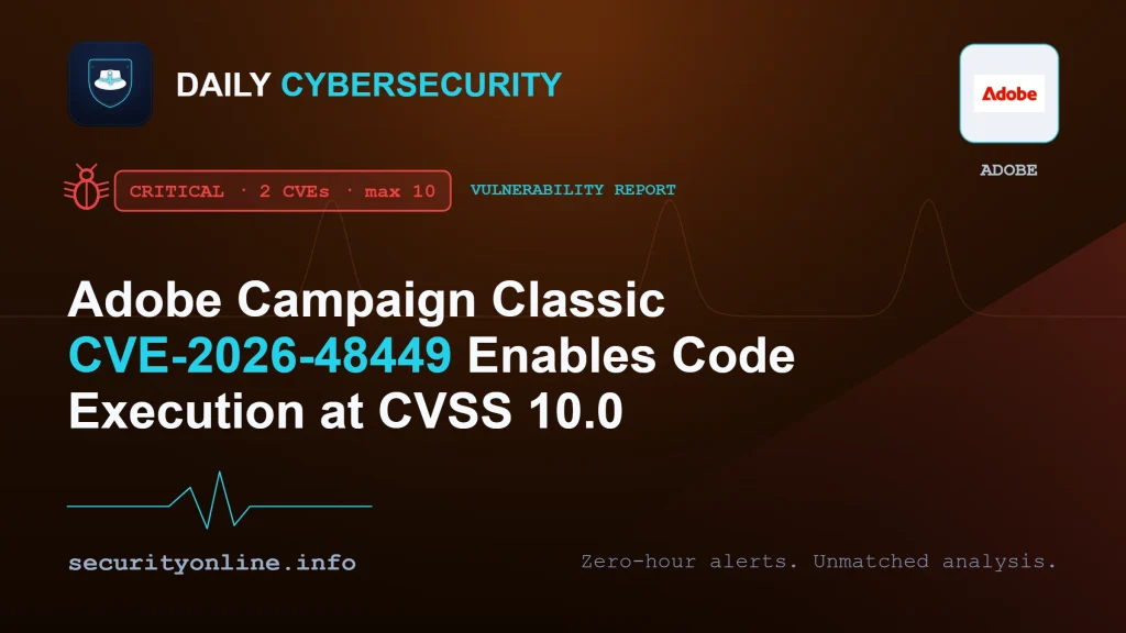 Adobe Campaign Classic CVE-2026-48449 arbitrary code execution vulnerability