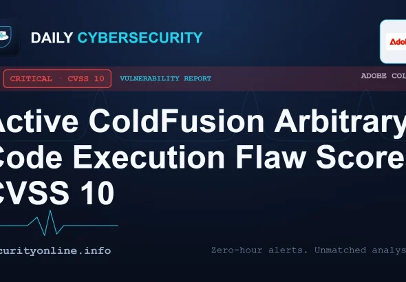 Diagram showing ColdFusion arbitrary code execution path traversal vulnerability.