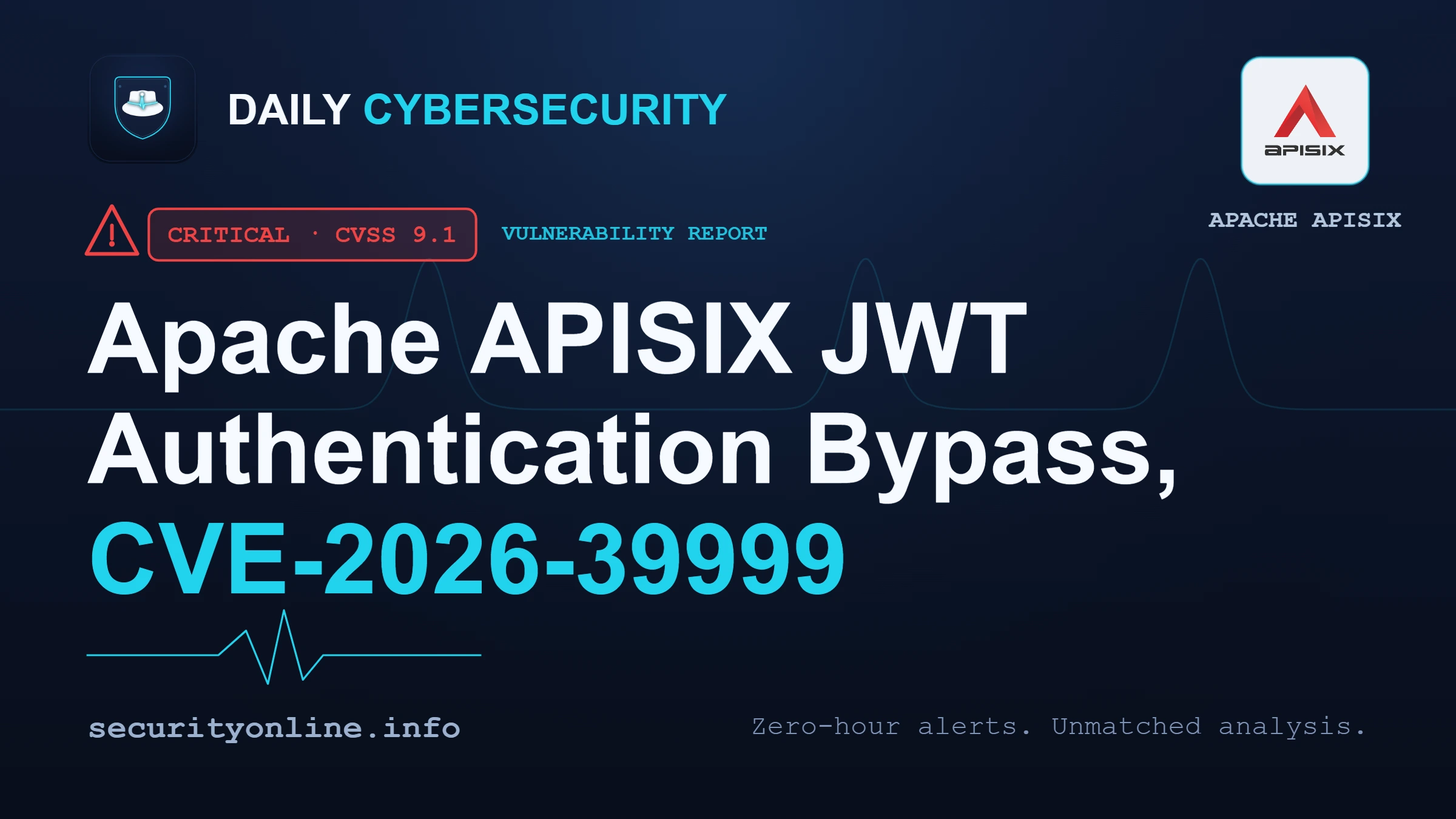 APISIX JWT bug lets attackers bypass authentication, CVE-2026-39999