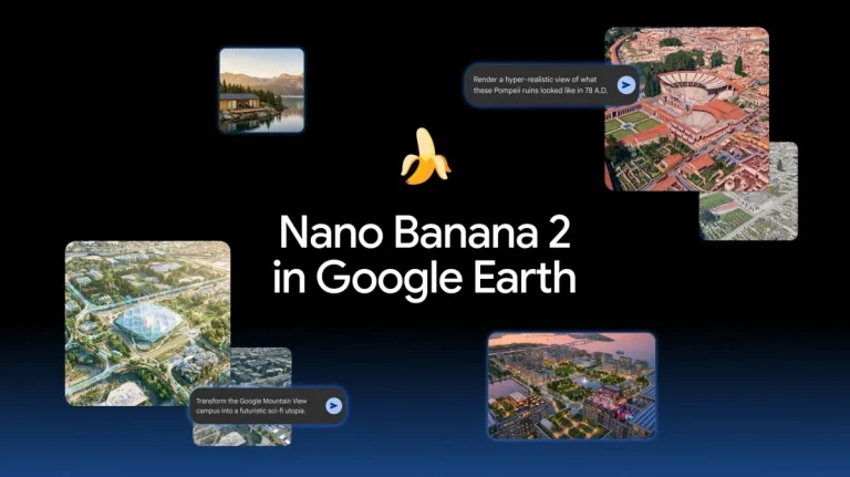 Google Earth displaying an AI generated historical rendering of Pompeii