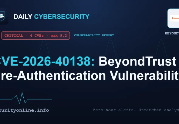 BeyondTrust Remote Support diagram showing pre-authentication vulnerability CVE-2026-40138