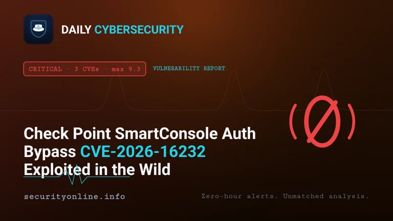 Check Point SmartConsole authentication bypass CVE-2026-16232 exploited in the wild against internet-exposed Management servers