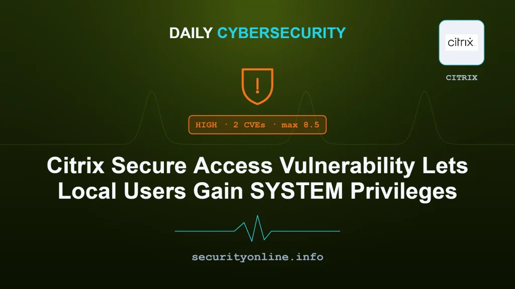 Citrix Secure Access vulnerability CVE-2026-53565 privilege escalation illustration