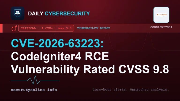 CodeIgniter4 RCE vulnerability enabling remote code execution via malicious file upload