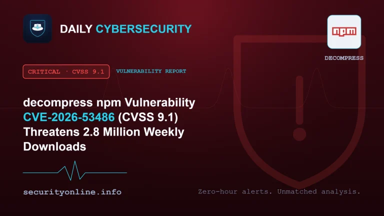 decompress npm vulnerability CVE-2026-53486 path traversal in Node.js archive extraction
