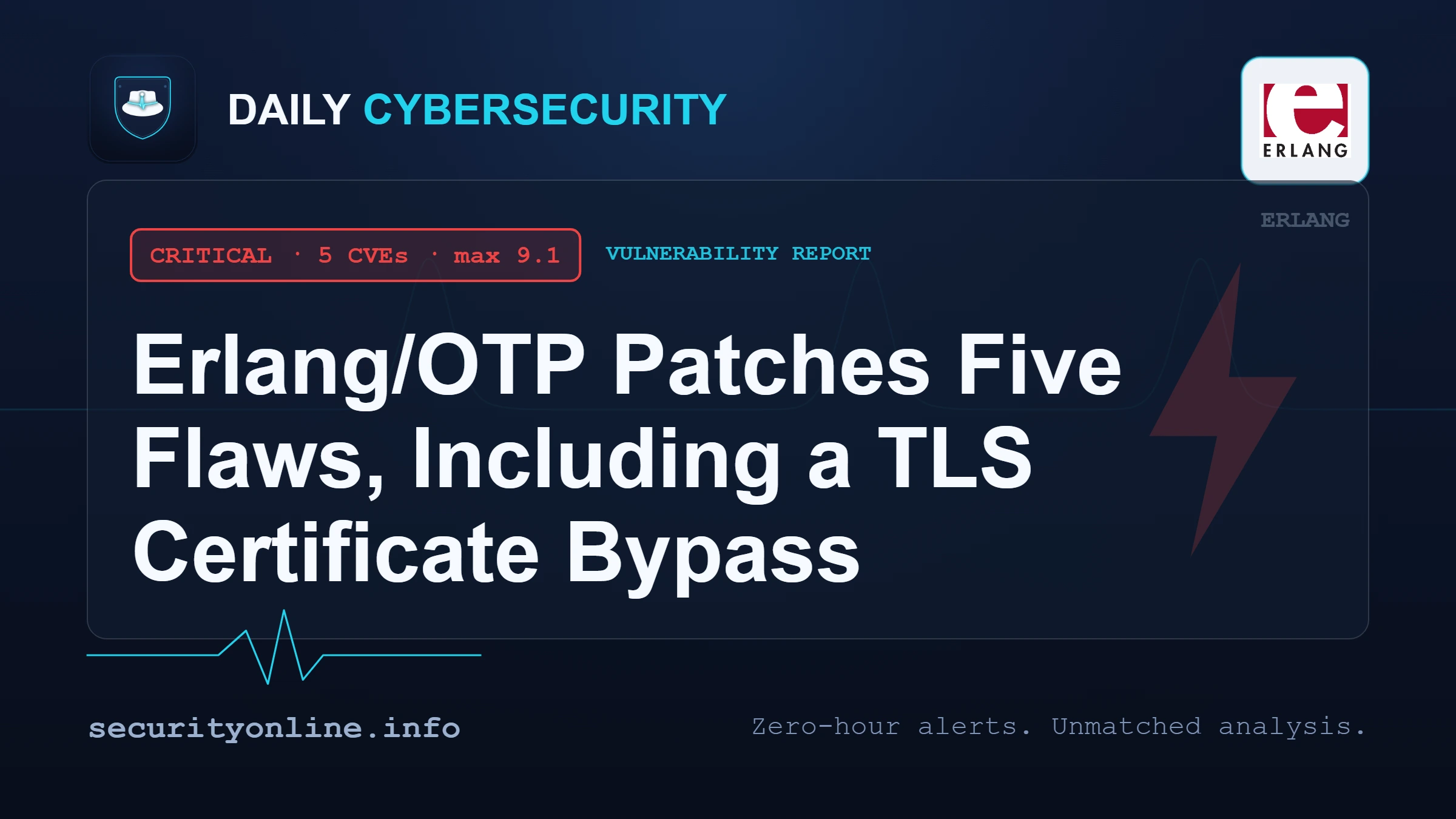Erlang/OTP fixes critical CVE-2026-55953 MITM flaw and DoS bugs