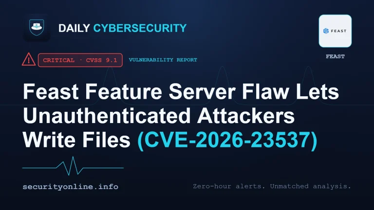 Feast Feature Server arbitrary file write vulnerability advisory graphic
