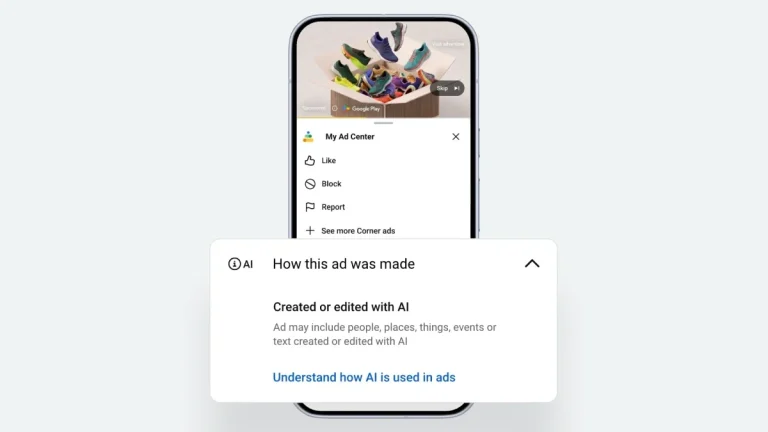 Google Ads AI transparency tools displayed within the My Ad Center interface.