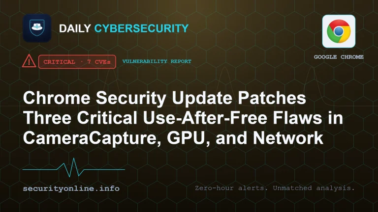 Chrome security update 150.0.7871.128 critical use-after-free vulnerabilities CameraCapture GPU Network