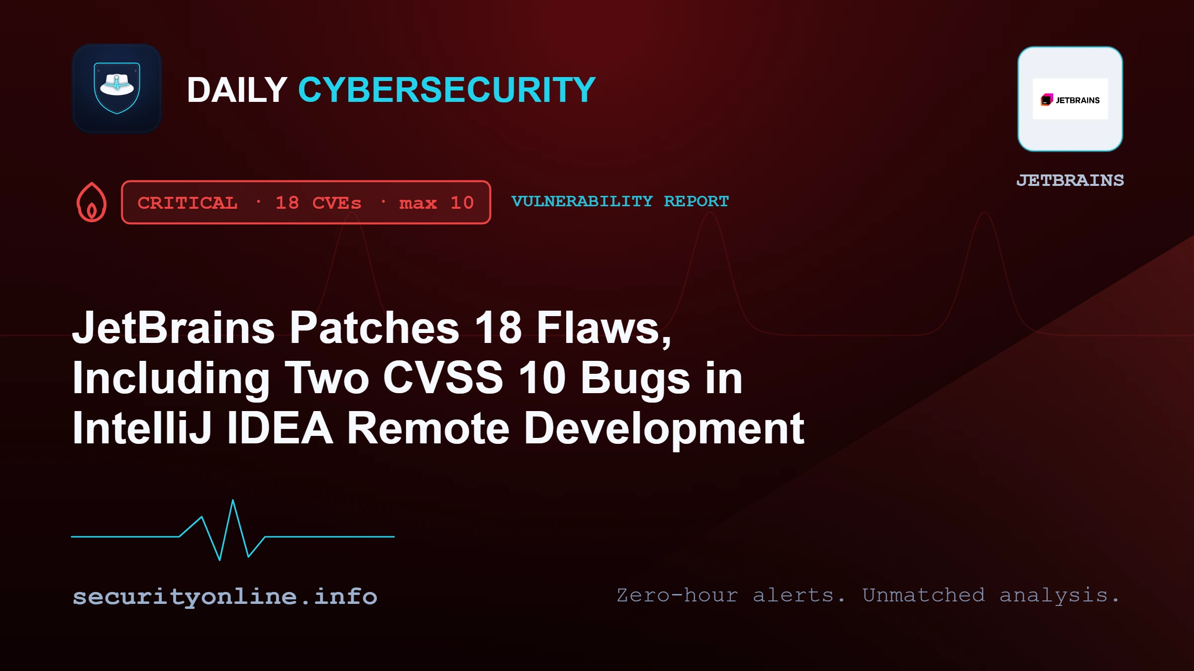 JetBrains Patches 18 Flaws, Including Two CVSS 10 Bugs in IntelliJ IDEA Remote Development