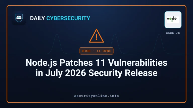 Node.js vulnerabilities patched in July 2026 including HTTP/2 use-after-free CVE-2026-56848